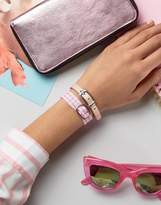 Thumbnail for your product : ASOS Pack Of 2 Gingham Buckle Bracelets