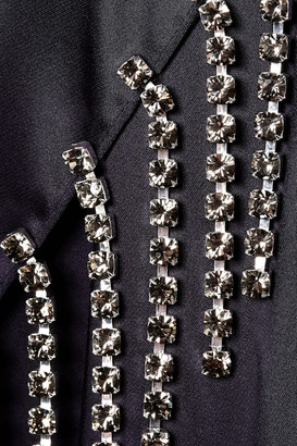 Christopher Kane Asymmetric Crystal-embellished Satin Gown