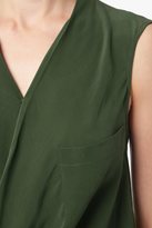 Thumbnail for your product : 7 For All Mankind Twist Cowl Tank In Olive