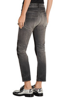 Thumbnail for your product : Facetasm Patchwork Low-rise Straight-leg Jeans - Dark gray