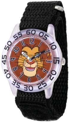 EWatchFactory Disney Lion King Simba Boys' Clear Plastic Watch 32mm