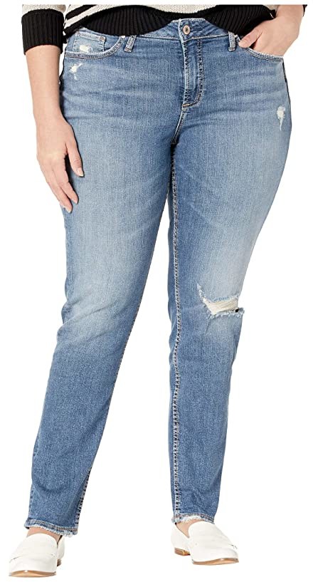 plus size slim leg jeans
