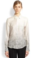 Thumbnail for your product : Band Of Outsiders Silk Degradé Leopard Blouse