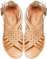 Thumbnail for your product : London Rebel Interweave Detail Leather Flat Sandal