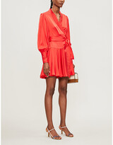 Thumbnail for your product : Zimmermann Wrap-over silk mini dress