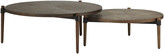 Thumbnail for your product : OKA Set of Two Garasu Nested Coffee Tables - Aged Bark