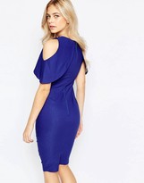 Thumbnail for your product : Vesper Cold Shoulder Pencil Dress with Keyhole