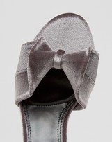 Thumbnail for your product : Warehouse Velvet Bow Heeled Sandals