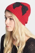 Thumbnail for your product : Kate Spade Stitched Bow Slouched Beanie