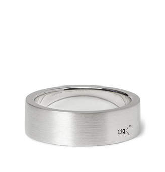 Le Gramme 7mm Brushed Sterling Silver Ring - Men - Silver