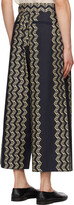 Thumbnail for your product : Nicholas Daley Black Two-Pleat Trousers