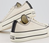 Thumbnail for your product : Converse Low Platform Trainers Black Natural Ivory Multi Stripe Exclusive
