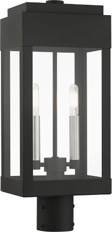 Livex Lighting LivexLightingYork2-LightPostLightinBlack