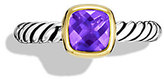 Thumbnail for your product : David Yurman Color Classics Ring with Amethyst and Gold