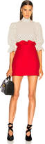 Thumbnail for your product : Valentino Ruffle Waist Mini Skirt in Red | FWRD