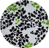 Thumbnail for your product : Q Squared Round Plate Victorian Green & Black Leaves Set of 12