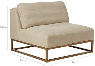 OKA Botero Armless Sofa Chair