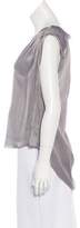 Thumbnail for your product : Raquel Allegra Draped Sleeveless Blouse