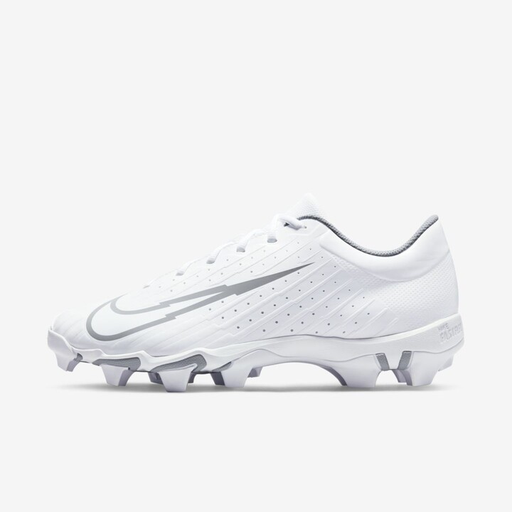 white baseball cleats