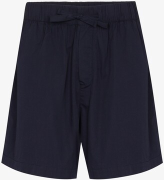 Tekla Navy Drawstring Pajama Shorts