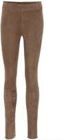 Thumbnail for your product : The Row Tomo suede leggings