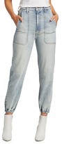 Thumbnail for your product : Mother The Wrapper Patch Ankle Jeans