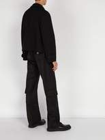 Thumbnail for your product : Wales Bonner Cargo Wool Trousers - Mens - Black