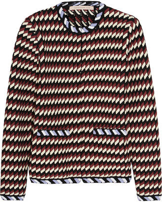 Christopher Kane Jacquard-knit jacket