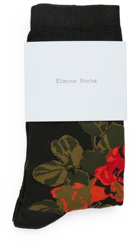 Simone Rocha Jacquard Rose Ankle Socks - ShopStyle