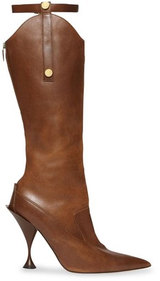 Burberry Stud Detail Knee-Length Boots