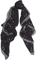 Thumbnail for your product : Kenzo New Eyes printed modal and cashmere-blend scarf