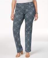 Thumbnail for your product : Charter Club Plus Size Printed Lexington Straight-Leg Jeans, Created for Macy's