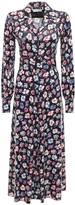 Thumbnail for your product : Rotate by Birger Christensen Jojo Floral Print Midi Shirt Dress