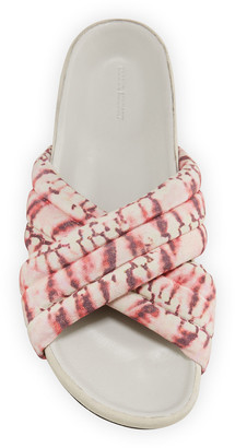 Isabel Marant Holden Tie-Dye Crisscross Slide Sandals