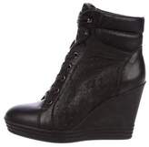 Thumbnail for your product : Hogan Leather Wedge Sneakers