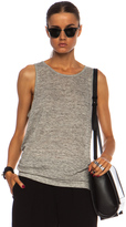 Thumbnail for your product : Alexander Wang T by Linen Jersey Oversize Tank