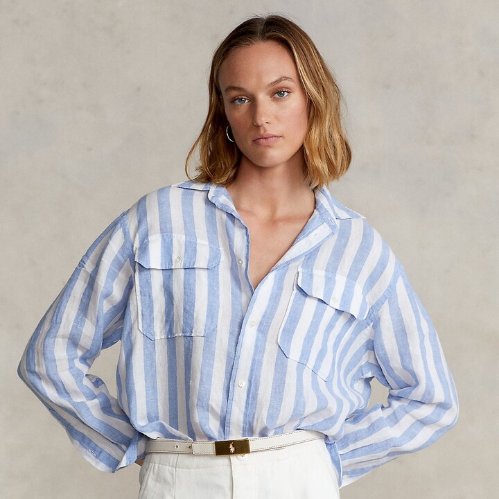 Ralph Lauren Striped Linen Shirt - ShopStyle Clothes and Shoes
