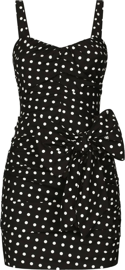 Dolce & Gabbana Polka-Dot Mini Dress