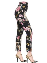 Thumbnail for your product : Dolce & Gabbana Printed Viscose Crepe Trousers