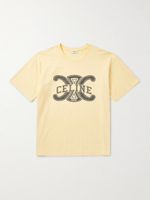 Celine Homme Logo-Print Cotton-Jersey T-Shirt - ShopStyle