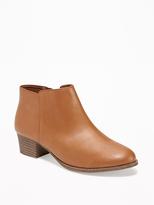 Thumbnail for your product : Old Navy Faux-Leather Booties for Girls