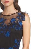 Thumbnail for your product : Julia Jordan Embroidered Mesh Sheath Dress