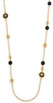 Thumbnail for your product : Tory Burch Raised Logo Rosary Necklace