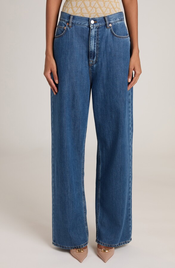 Denim Wide Leg Jeans