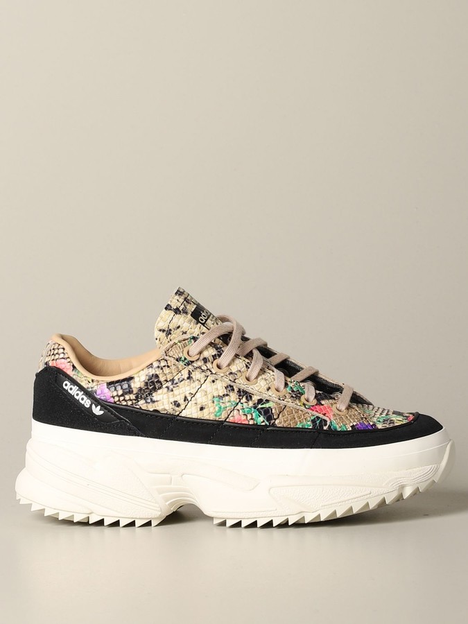 adidas Kiellor Sneakers In Python Print Leather - ShopStyle Shoes