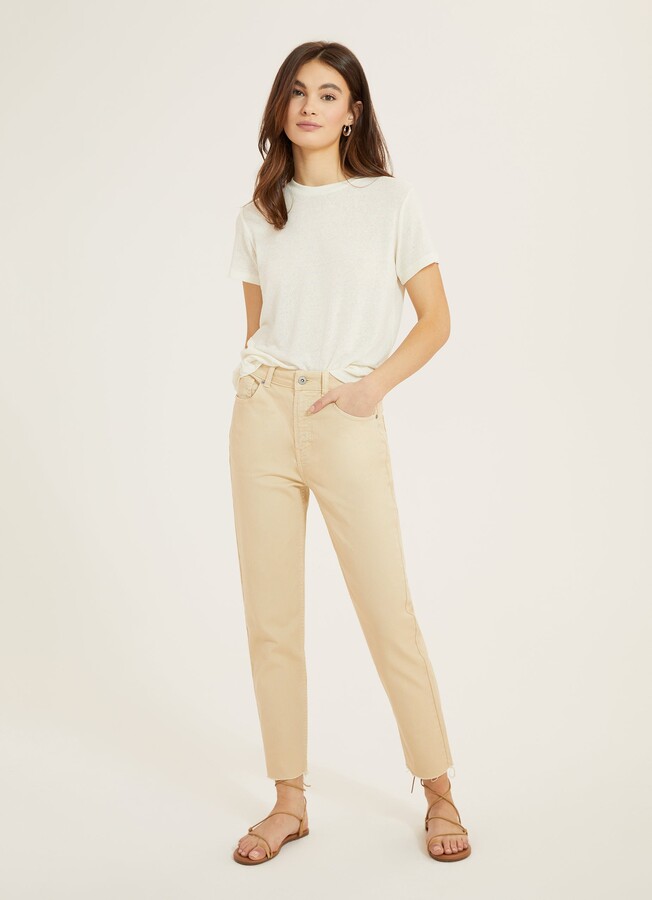 Something Navy Straight Leg Mom Jean ShopStyle