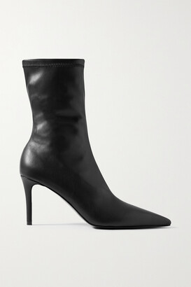 Chloé - Marcie Embellished Leather Ankle Boots - Black - IT38 - Net A Porter