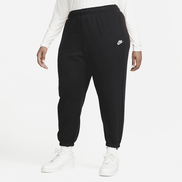 Nike oversized wide leg joggers in black - ShopStyle Activewear Trousers