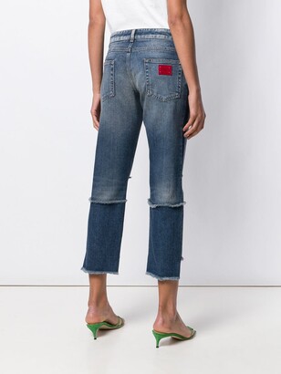 Dolce & Gabbana Distressed Straight-Leg Jeans