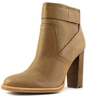Calvin Klein Jeans Lacina Women Round Toe Leather Tan Ankle Boot.